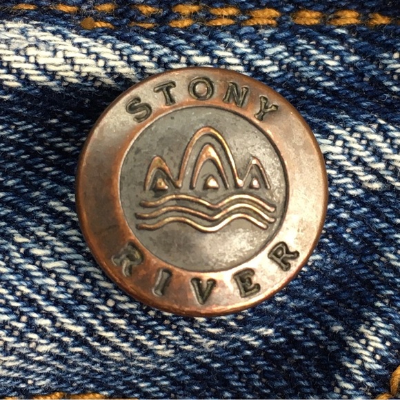 ➡️Vintage Stony River Denim Trucker Jacket Men’s Size Large - Picture 8 of 12